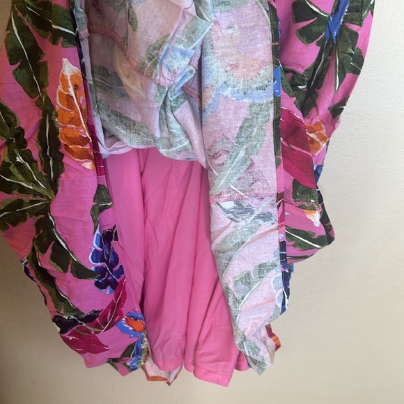 By The River Tropical Print Dress With Toucan Print Throughout Womens Size M - Picture 7 of 14